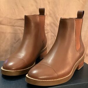 New Cole Haan Women's W21651 Mara Grand Chls Boot Harvest Brown Wp Lthr Sz 6B